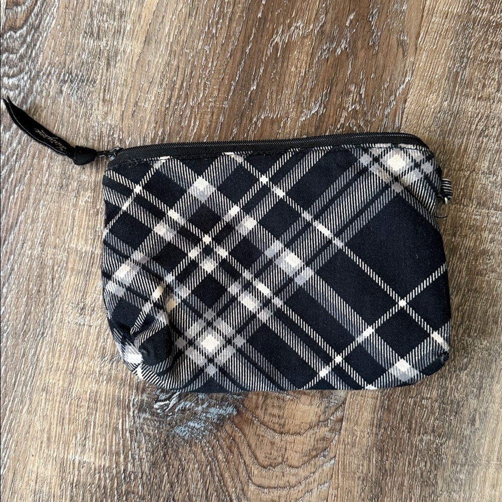 Thirty one-Plaid Black and White Pouch